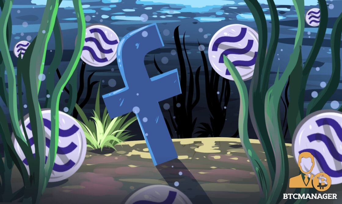 Facebook Logo at the Bottom of the Sea