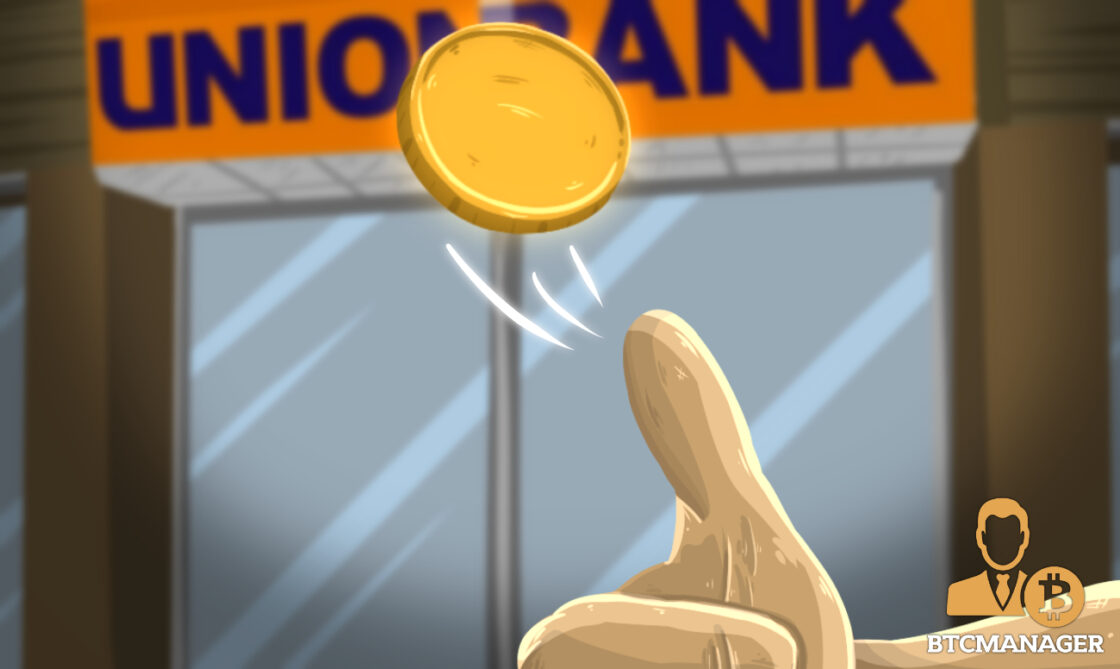 UnionBank thumb flipping a dope coin