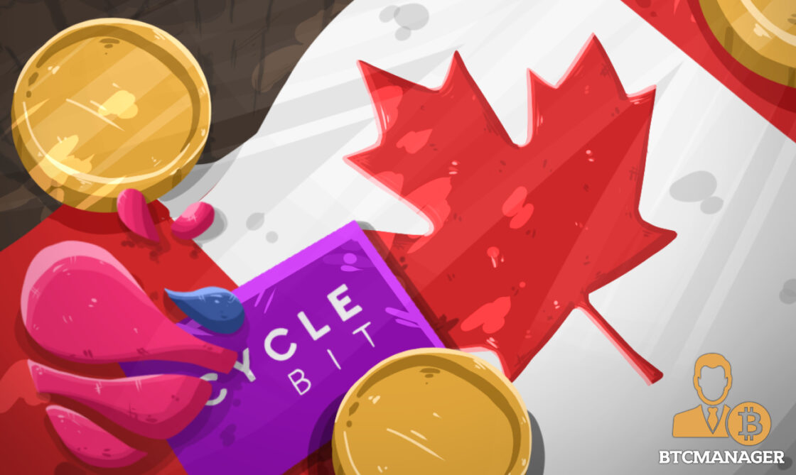 Canada Coinbery CycleBit Payment Red Bitcoin