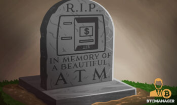 Tombstone in memeory of ATMs