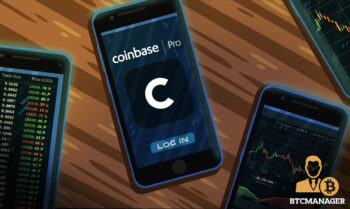 Coinbase Pro on an apple phone