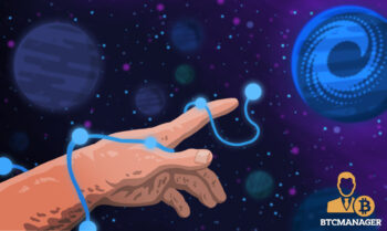 ConsenSys Space finger blockchain planets