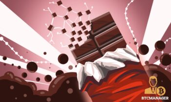 Blocks of blockchocolate blockchain charity