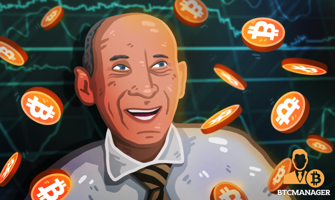 nigel green in front of bitcoin