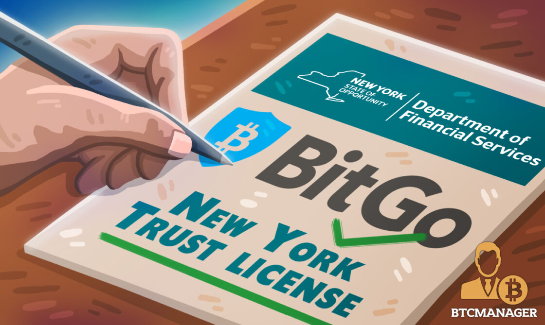 BitGo Receives NY Trust Charter from the New York State Department of Financial Services