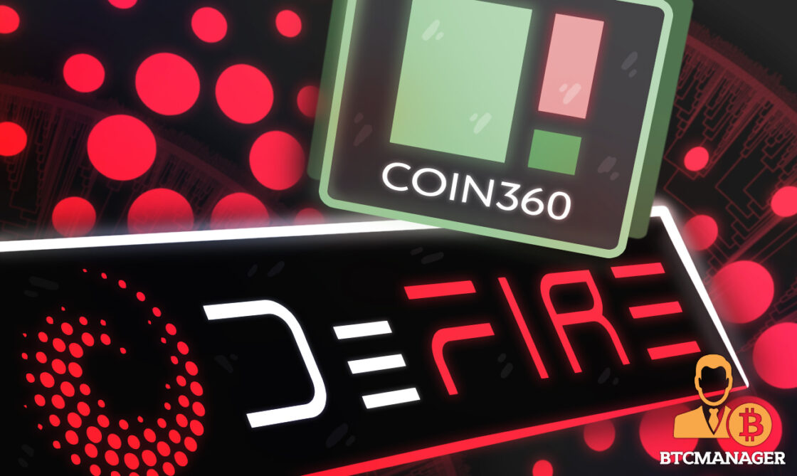 deFIRE werkt samen met Coin360 om Cardano-marktgegevens te verkrijgen