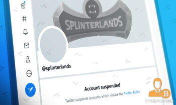 人気のブロックチェーンゲームSplinterlandsのTwitterアカウントが警告や説明なしに停止されました